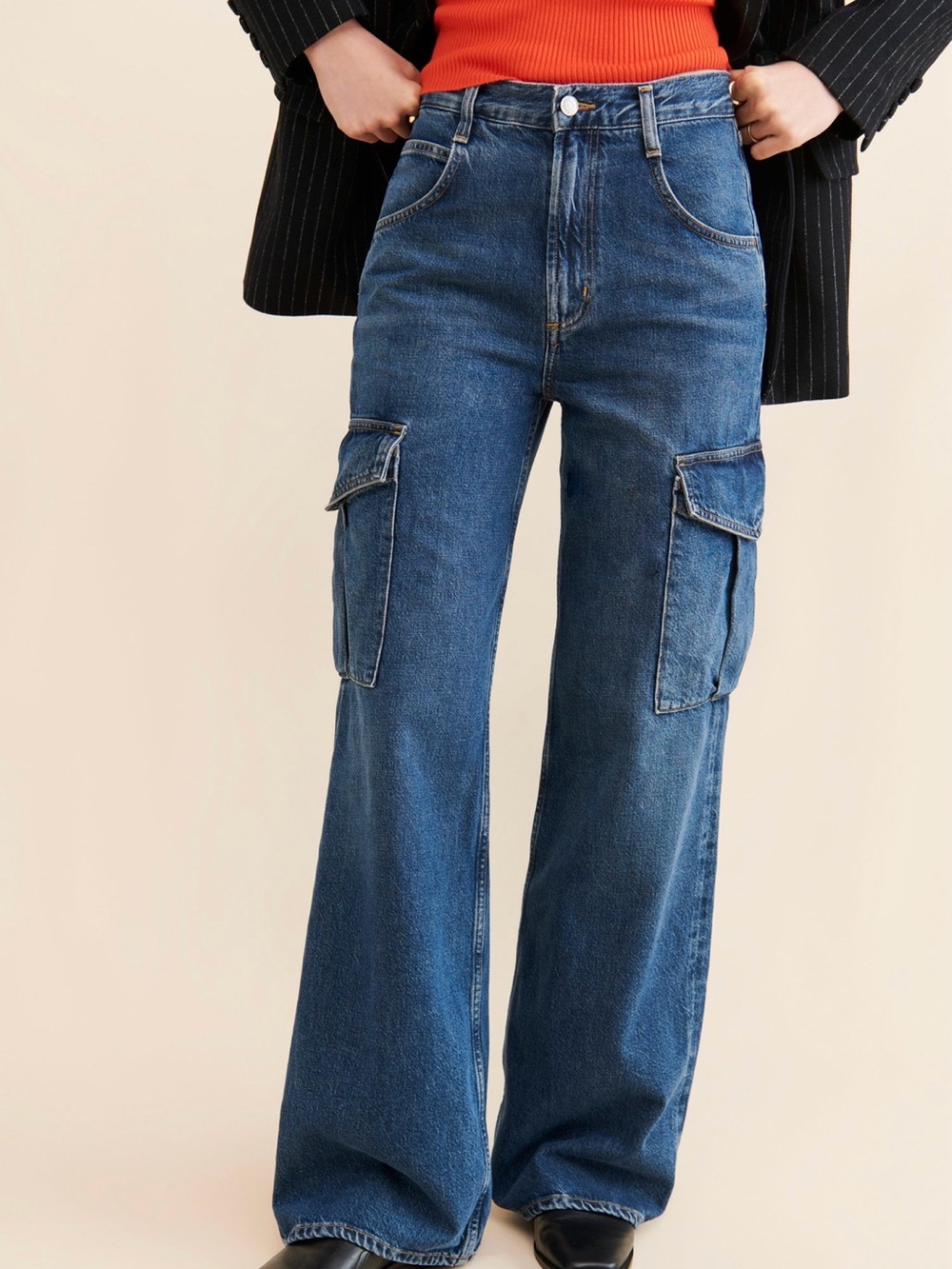 Agolde Minka Wide Leg Cargo Jeans